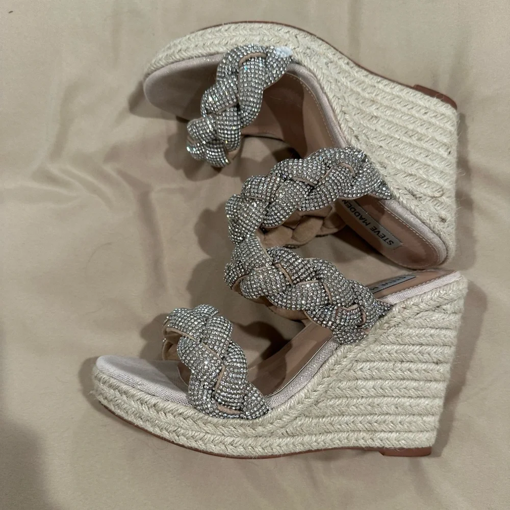 Steve Madden UZO ESPADRILLE WEDGE SANDAL - Picture 3 of 5